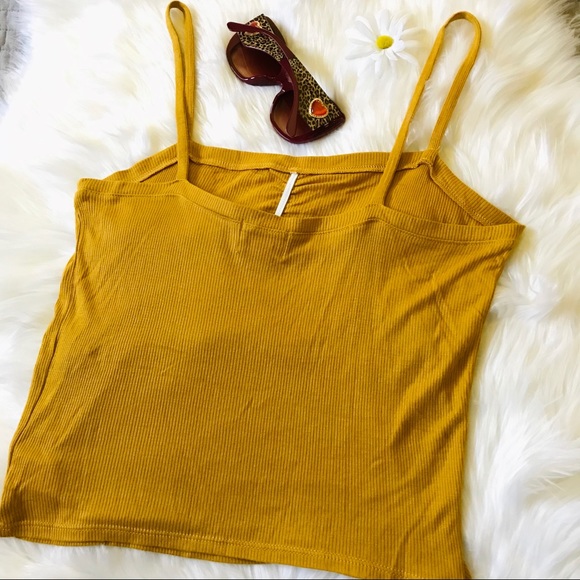 NWOT PST By Project Social T Mustard Tank Top, L - Picture 4 of 5